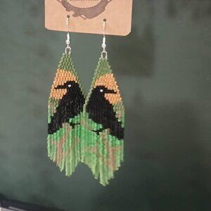 Indigenous handmade beadwork - earrings